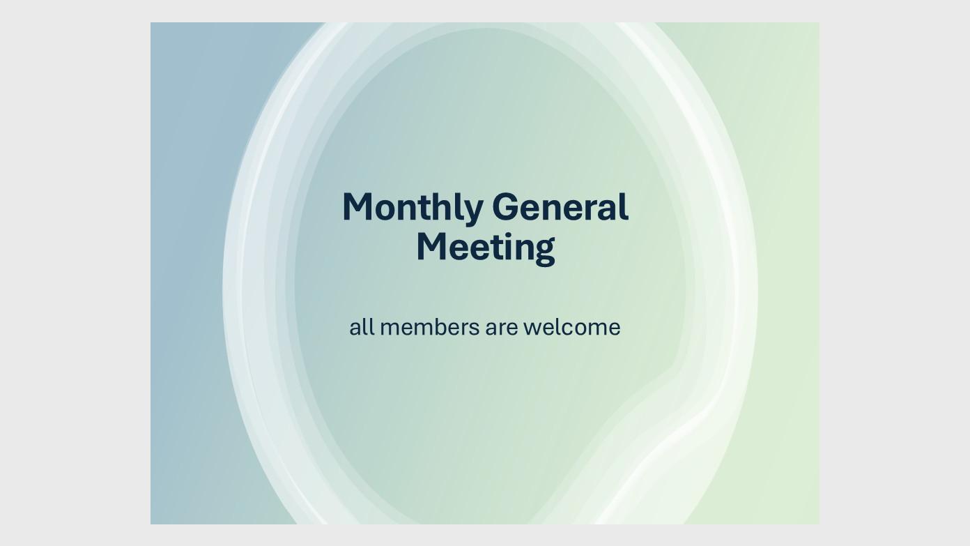 feature image for August GENERAL MEETING